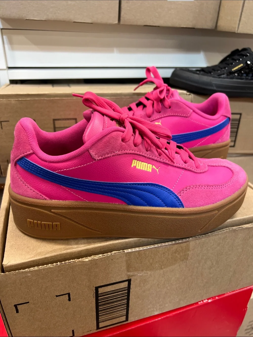 🔥 Puma Club ll Era platform sneakers women size 9 like new - Picture 3 of 7